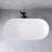 63'' Solid Surface Freestanding Soaking Bathtub In Matte White-116488493