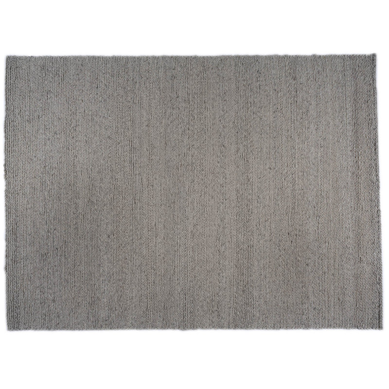 Wool Area Rug in Oatmeal, Rectangle 8'6" x 11'8"