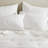 Cotton Muslin Euro Sham Cover With Embroidered Tacking, Textured Quilted Square Pillow Sham-128716026