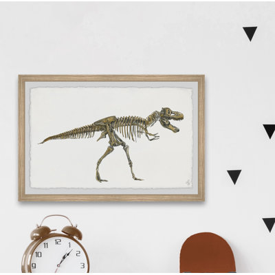 Brodsky 'Tyrannosaurus Skeleton' Framed Print