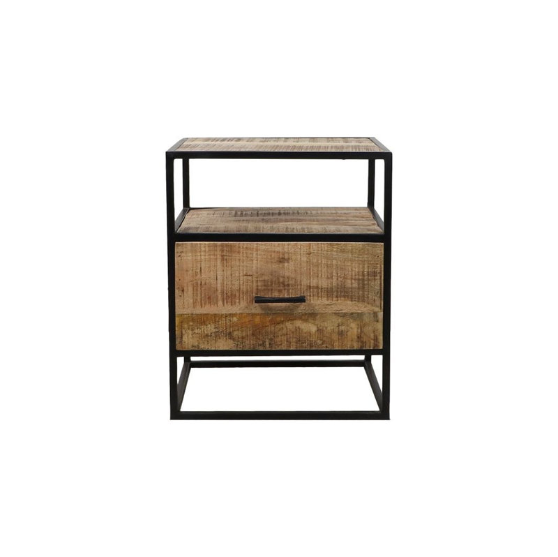 Anniyah 35cm W Metal Bedside Table