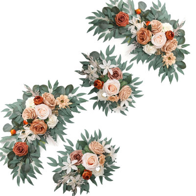 Ensemble de 4 fleurs artificielles pour mariage