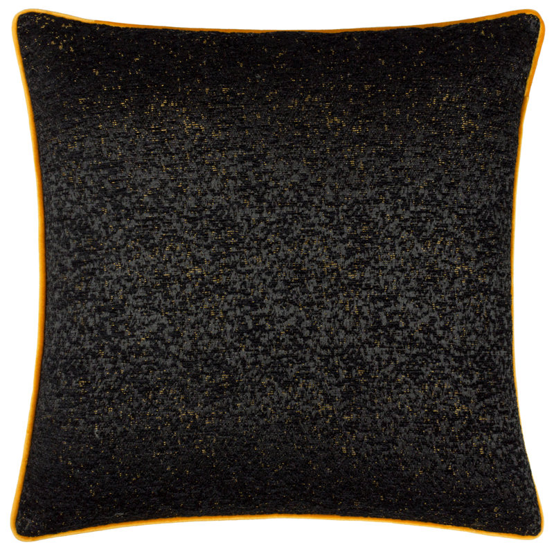 Perscilla Square Throw Cushion, Black
