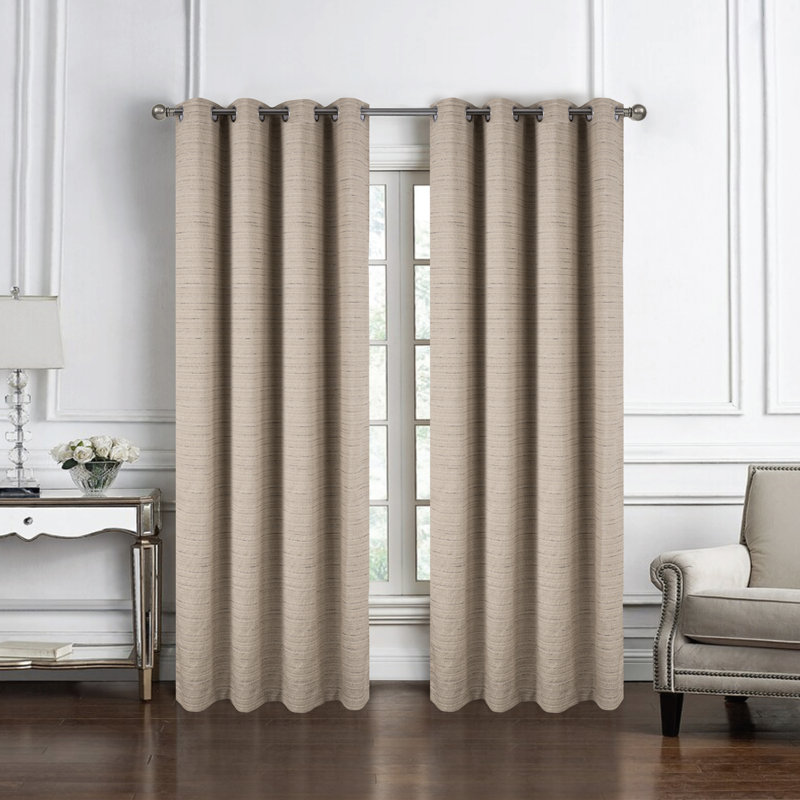 Rideau de fenêtre Kensington, Taupe, L 54 po x L 84 po