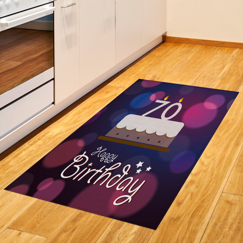 Purple High Density Long Fiber Poly Threads Decorative Area Rug Carpet, Rectangle 2'7" x 5'