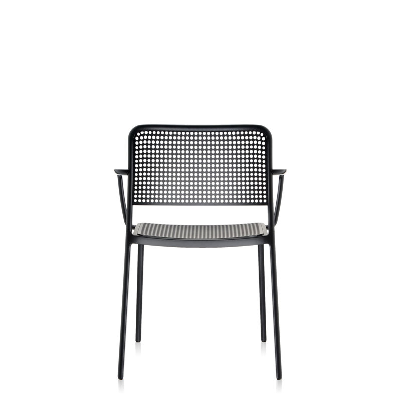 Audrey Armchair, Black, Black Painted Steel