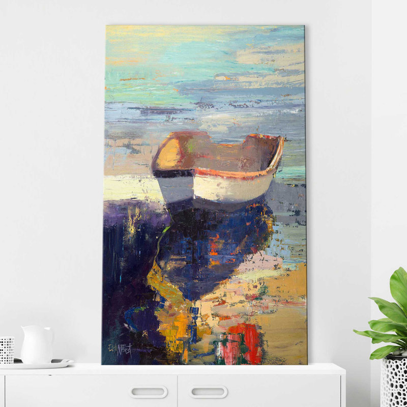 Blueglow par - Peinture, Toile tendue, H 60 po x l 36 po x P 1,5 po