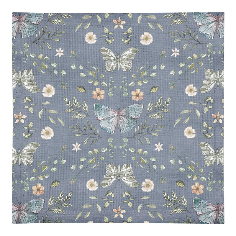 Serviette Amke Butterfly 10 ", Bleu