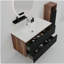 Ensemble de meuble-lavabo mural flottant pour salle de bain moderne Grace