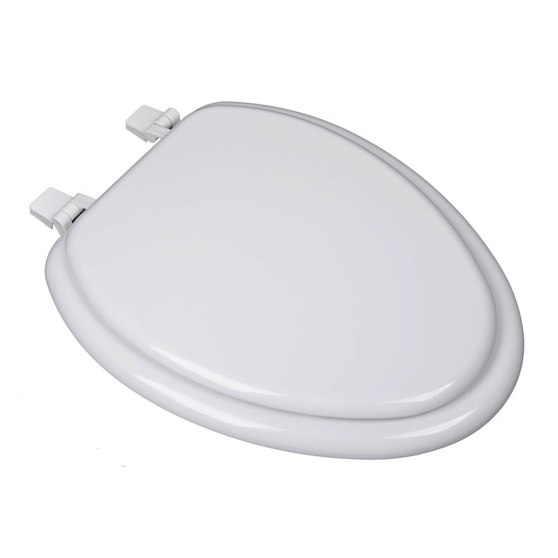 Elongated Toilet Seat and Lid, White