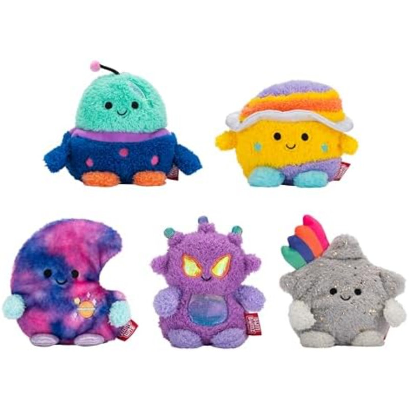 Paquet de 5 - Étoile filante cosmique Sandra, Major martien, Lune cosmique, fusée Rafa, Saturn Santino - des créateurs de Squishmallows originaux