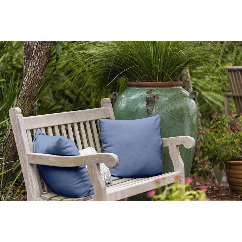 Georgia Reversible Throw Pillow, 18" x 18", Cornflower