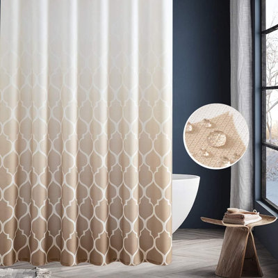Rideau de douche en tissu à motif dégradé