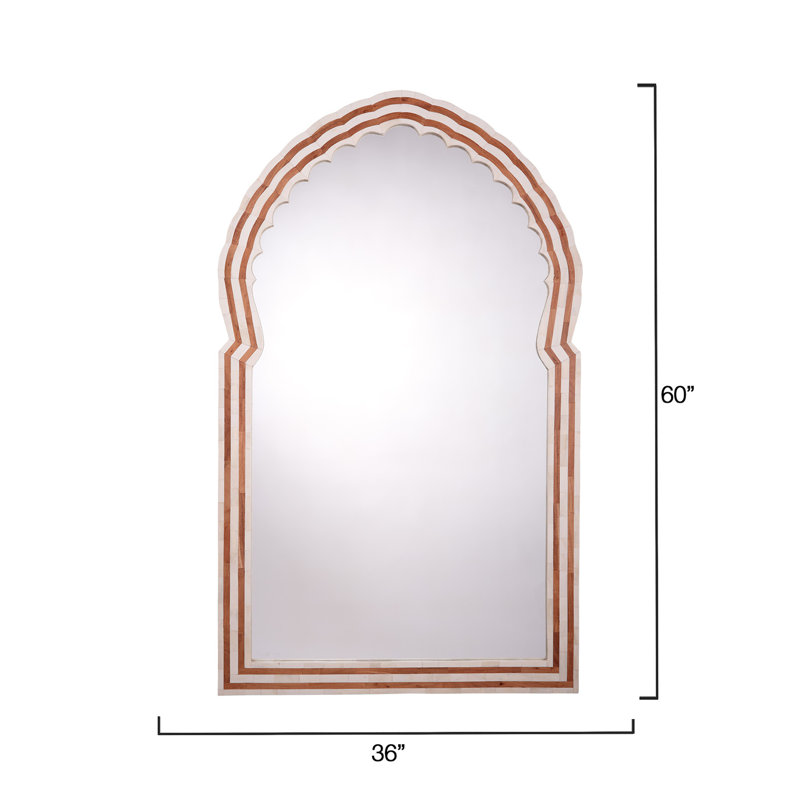 Bardot Arch Bone Mirror