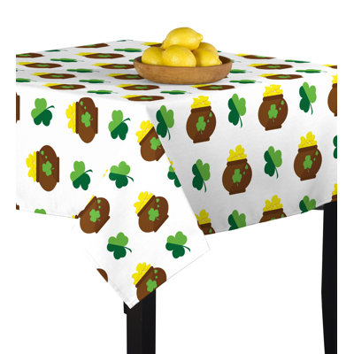 Shanitaortia Lucky Shamrock Tablecloth