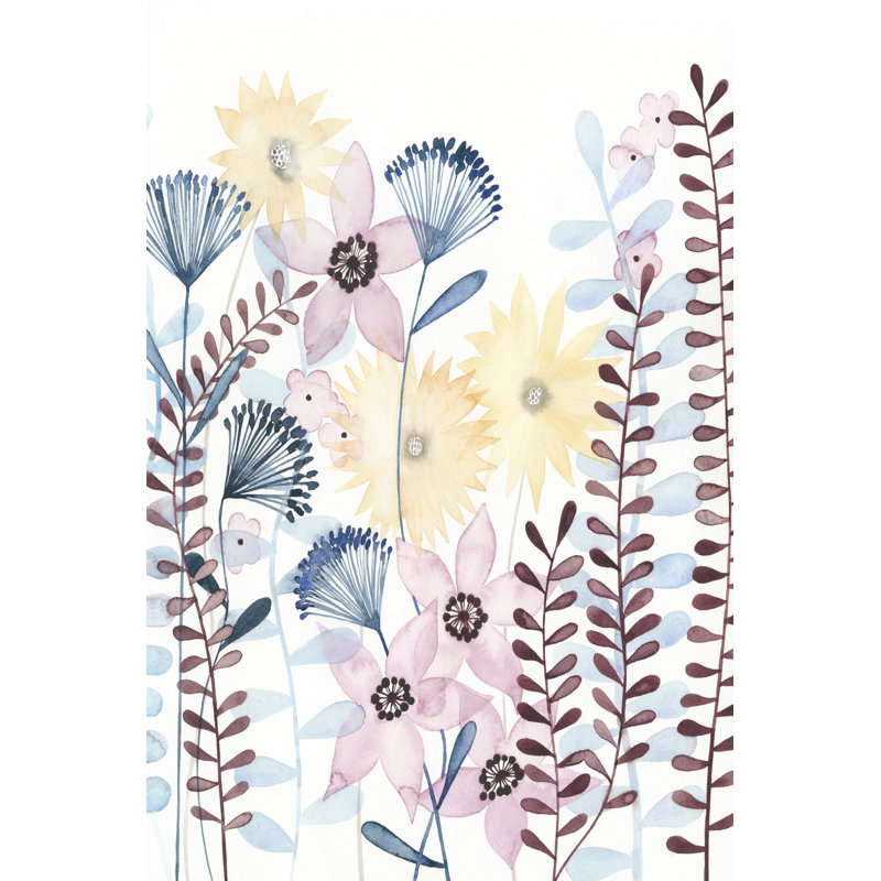 Pastel Posies I - Wrapped Canvas Print, 76cm H x 51cm W x 3.8cm D