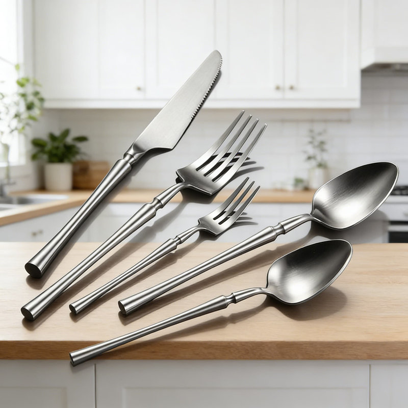 Ensemble 20 pièces de couteaux à steak en acier inoxydable 304 de qualité professionnelle, coutellerie de qualité restaurant pour steak, salle à manger et hôtel