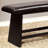 Linen Blend Upholstered Bench