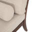 Chaise longue en tissu Sarom avec traversin-112216425