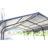 Heavy Duty Metal Garage 1220 Ft - Galvanized Steel & Gray Canopy Construction