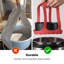 Panier pour cuiseur à vapeur, friteuse pour autocuiseur, friteuse en silicone pour casserole instantanée de 6 pte / 8 pte, support pour cuiseur à cuisson anti-brûlure multi-fonctions pour cuiseur à vapeur, support à œuf en silicone sans BPA, (rouge)-137887655
