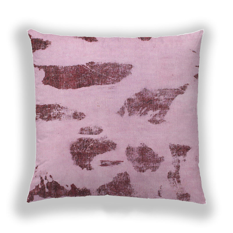 Coussin décoratif abstrait 1049, Microsuède