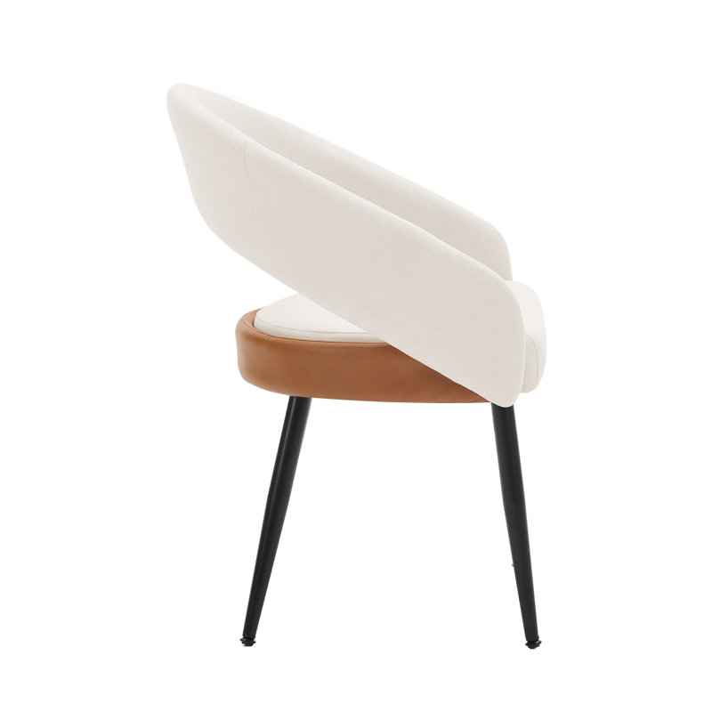 Chaises de salle à manger rembourrées Sabuk, Beige