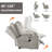 Up To 350 Lbs Chenille Power Lift Recliner Chair, Heavy Duty Motion Mechanism With 8-point Vibration Massage And Lumbar Heating, Usb And Type-c Ports, Stainless Steel Cup Holders-1330169625