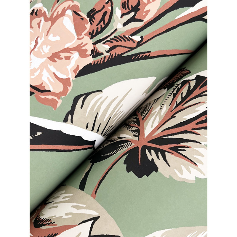 Papier peint Heiti, Vert