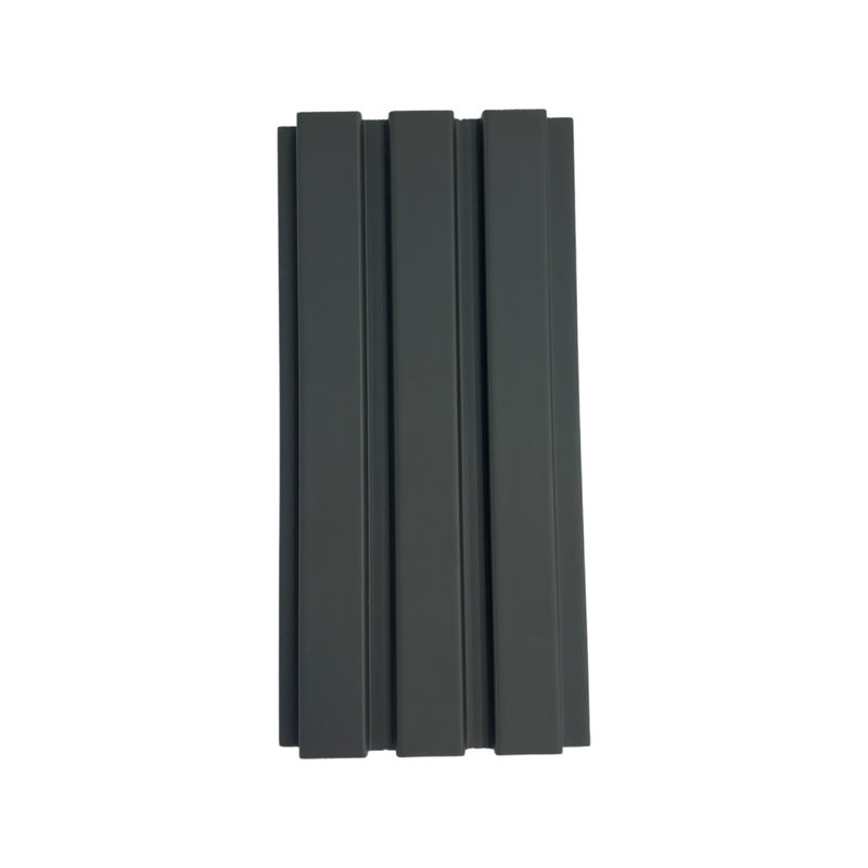 Panneau mural 3D 4,76 po x 110,24 po, Gris tempête doux au toucher mat