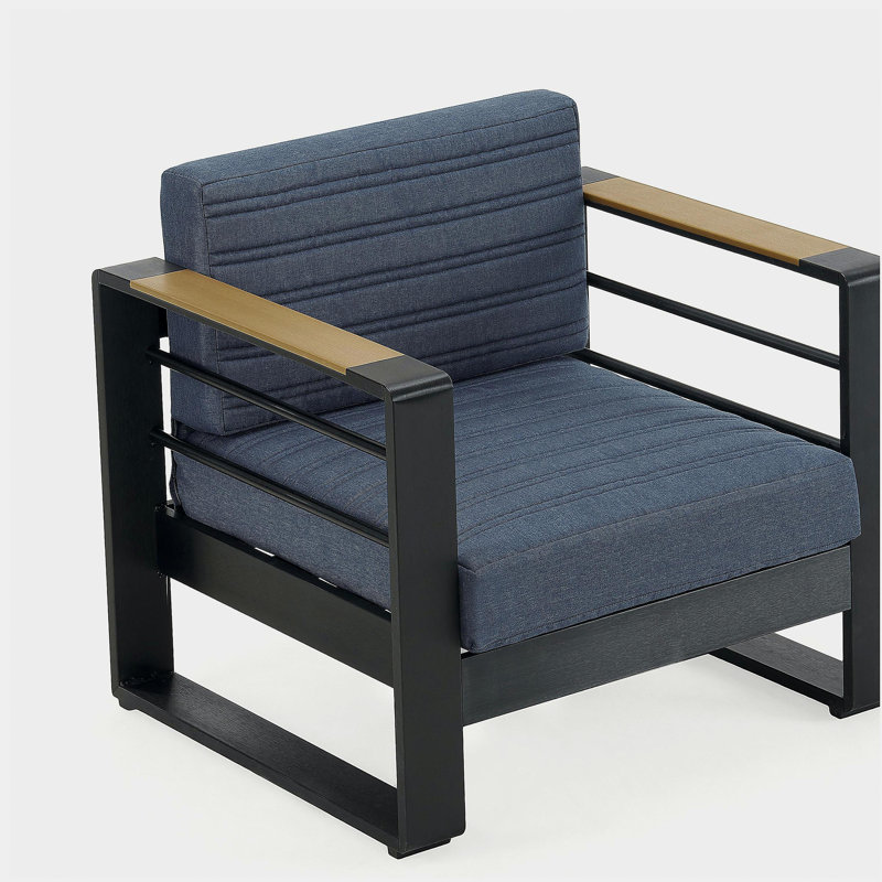 Chaise d'extérieur simple, idéale pour le salon, Bleu