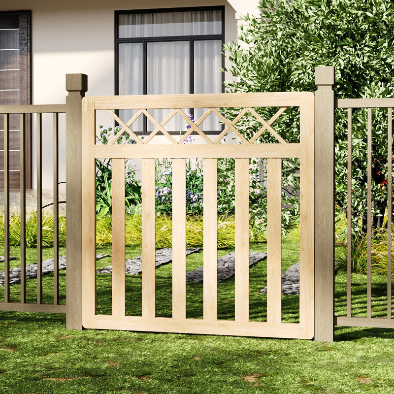Towanna Wood Gate, Natural, 10 ft. H x 10 ft. W