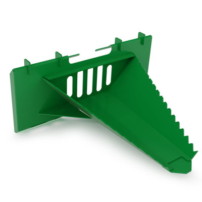 Accessoire de seau à souche de la série économique, attache rapide universelle, bord d'attaque dentelé, pelle à ramasser pour enlever les petites branches d'arbre et les racines à déchirer légères