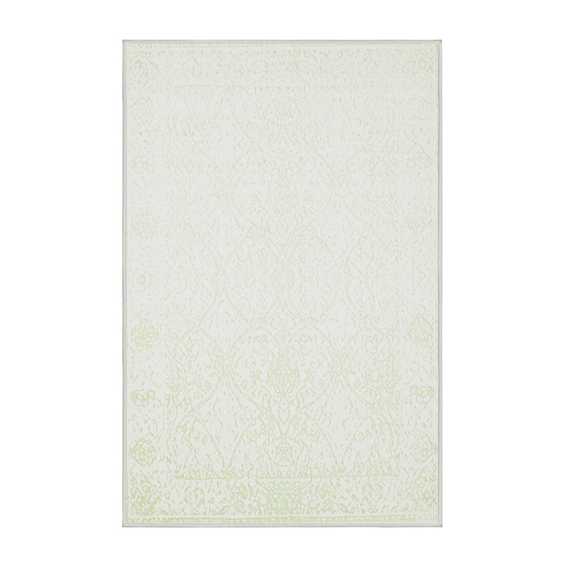 Tapis abstrait crème, Rectangle 5 pi x 7 pi