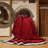 Machine Washable Solid Red Area Rug-214869646