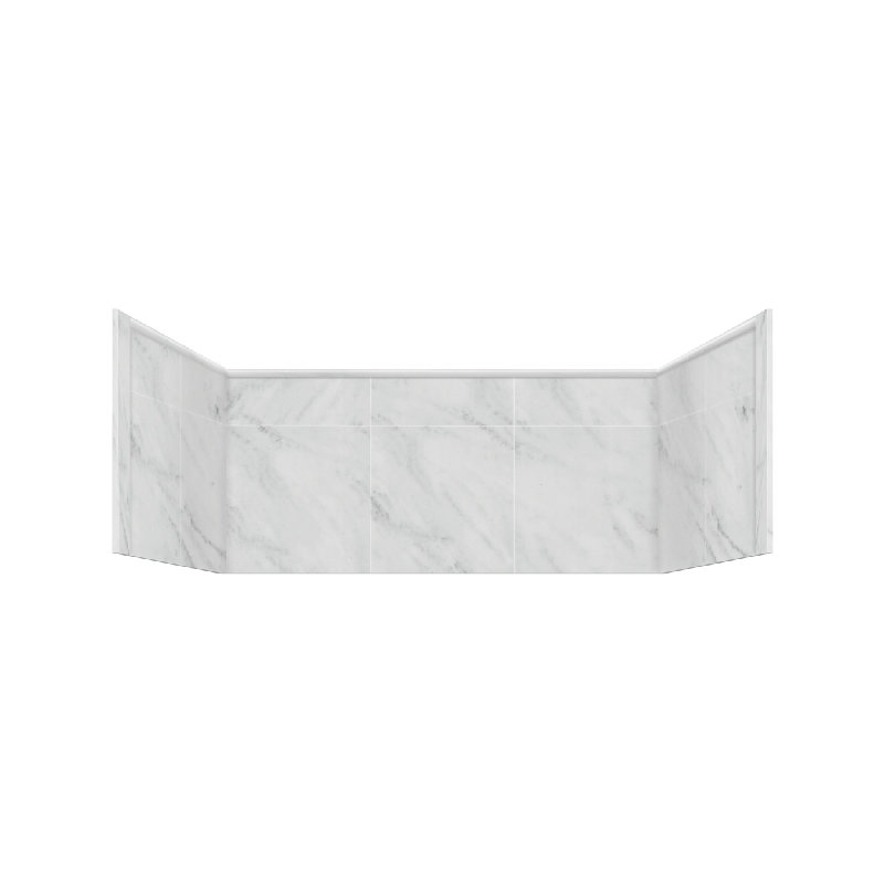 36'' W 36'' D Shower Base, White Carrara