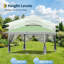 Tente escamotable Pop Up, pieds inclinés, avec hauteur réglable, 12 x 12 pi-125613137