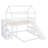Twin Over Twin Bunk Bed with Two Drawers and Slide, House Bed with Slide-608482853