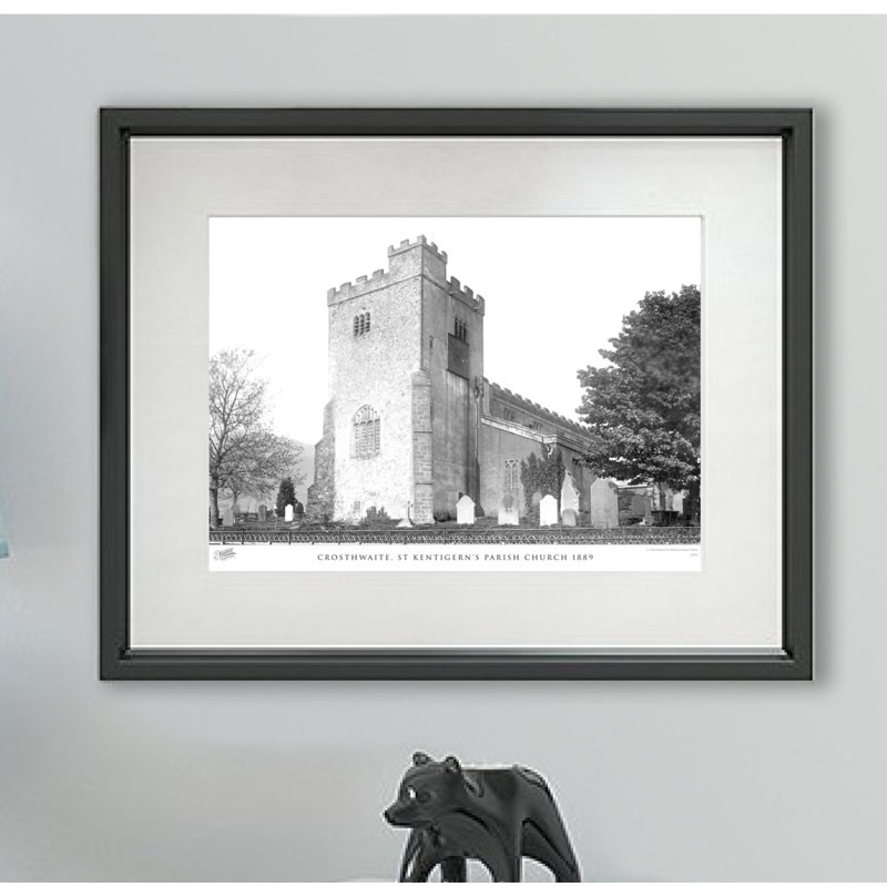 Crosthwaite, St Kentigern's Parish Church 1889 by Francis Frith - Single Picture Frame Print, 45cm H x 60cm W x 2.3cm D