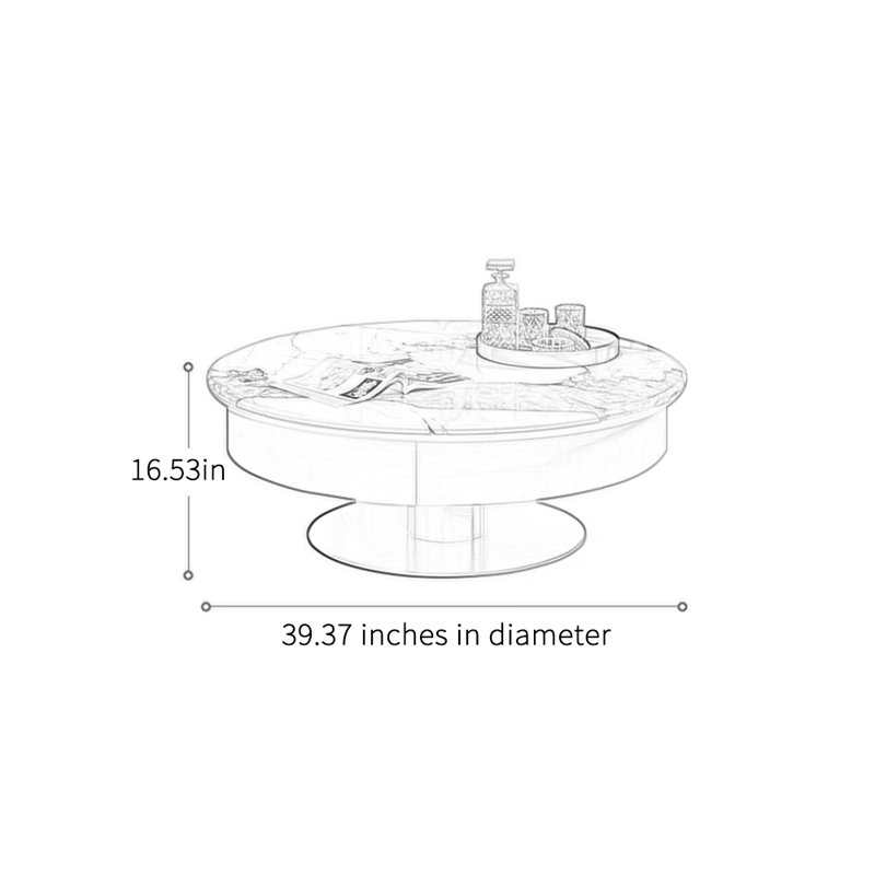 Light luxury high-end design sense coffee table