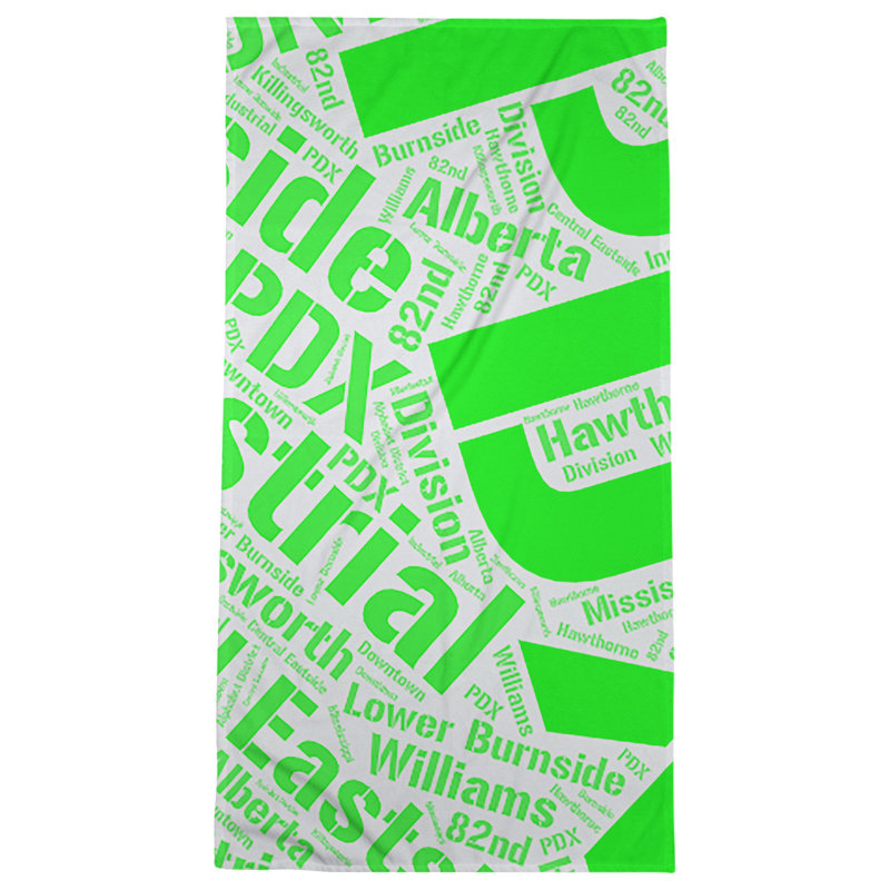 Bath Towel, Green, Microfiber, Portland