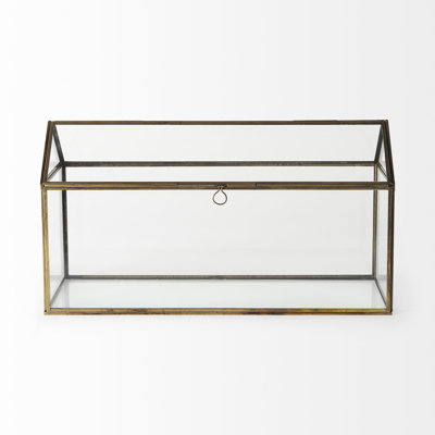 Terrarium en métal et verre