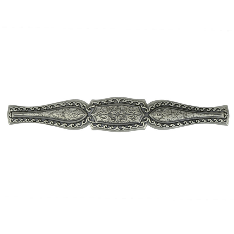 AMERICANA 5" CENTER TO CENTER PULL IN ARTISAN PEWTER, Dark Silver