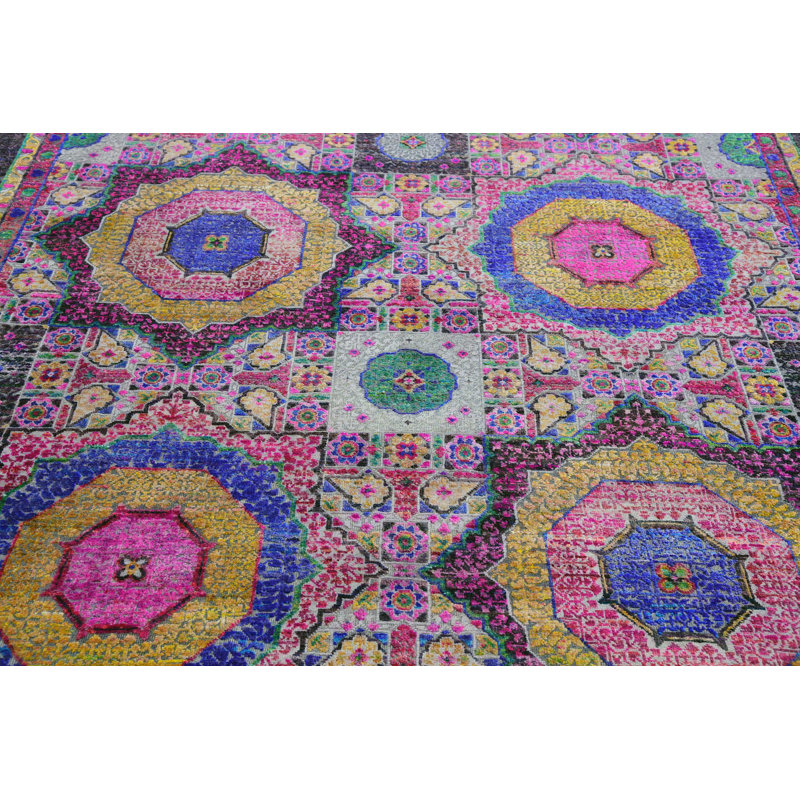 Moroccan Area Rug, Rectangle 5' x 8'