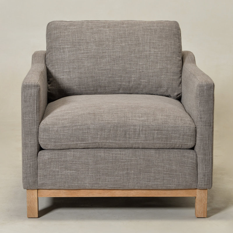Fauteuil Cami, Mélange lin fumée