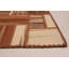Tapis unique en laine noué à la main brun / crème 5 pi 8 po x 7 pi 9 po Ryo