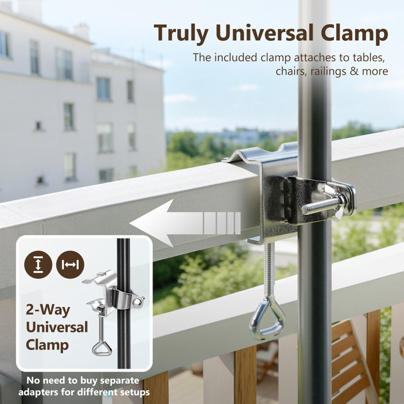 230cm Balcony Parasol, Beige