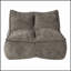 Fauteuil à billes confortable en chenille avec un design souple pour le confort de la chambre à coucher et du dortoir