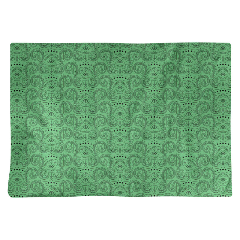 Napperon en coton 18 po Third Eye, Vert
