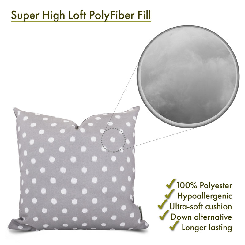 Housse et insert de coussin extérieur Ikat Dot, Grand, Gris